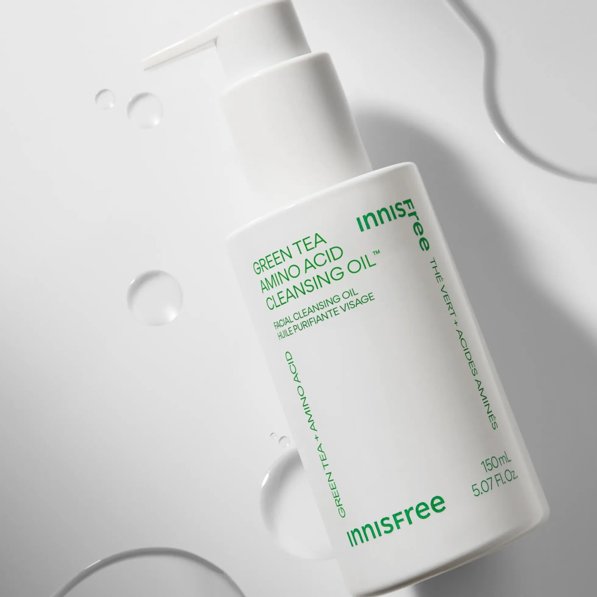 Green Tea Amino Acid Cleansing Gel Huile Démaquillante