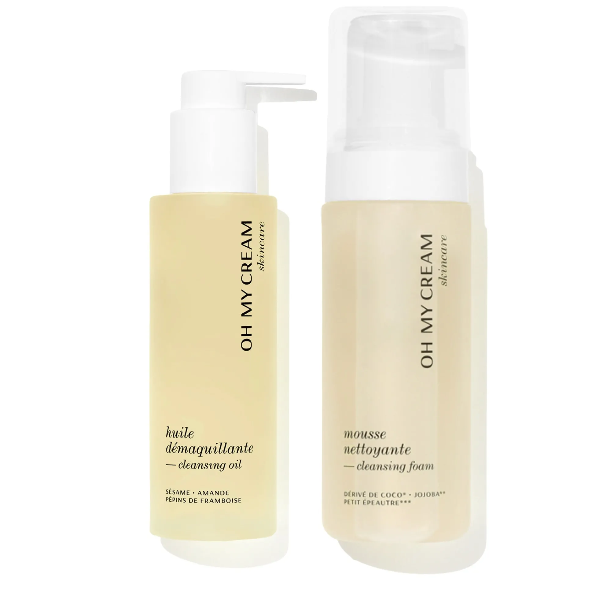 Le double nettoyage Huile et Mousse