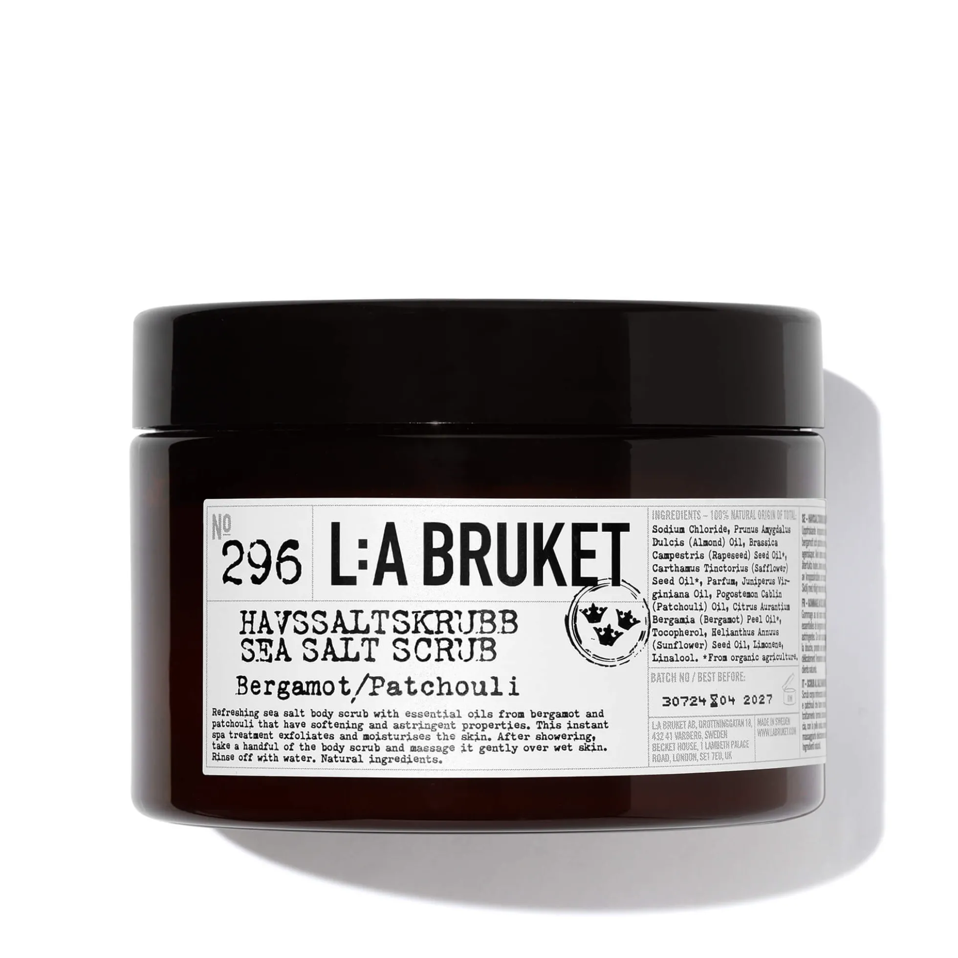 Sea Salt Scrub Gommage Corps Bergamote Patchouli 296