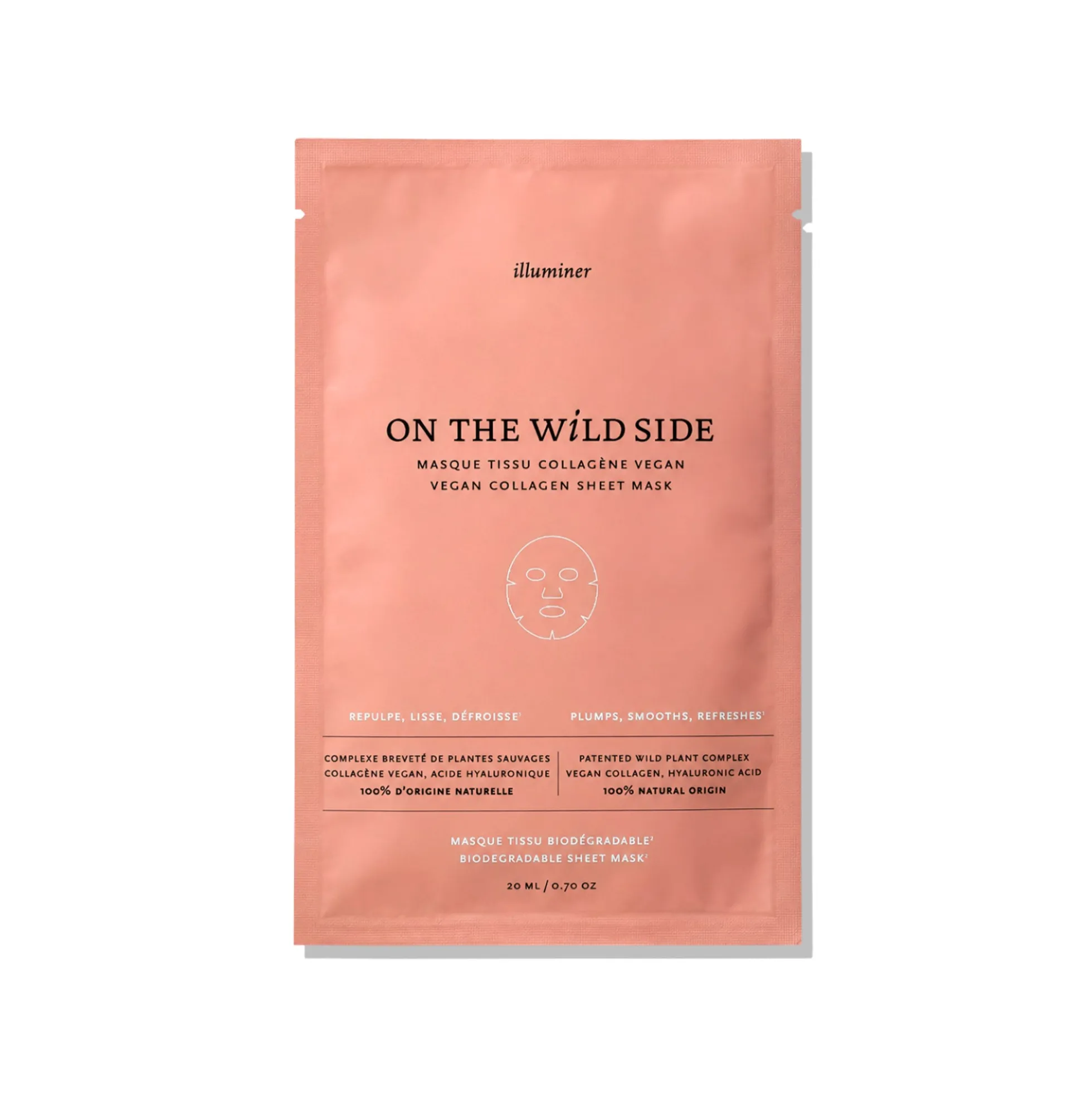 Sheet Mask Bio Cellulose Collagène Vegan